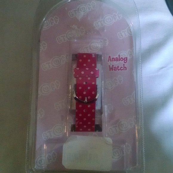 Girls Vintage Rare Adorable Pink Band Fun Fashion Wristwatch - Picture 6 of 9